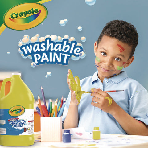 Washable Paint, Yellow, 1 Gal Bottle