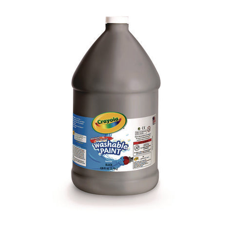 Washable Paint, Black, 1 Gal Bottle