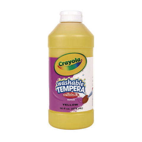 Artista Ii Washable Tempera Paint, Yellow, 16 Oz Bottle