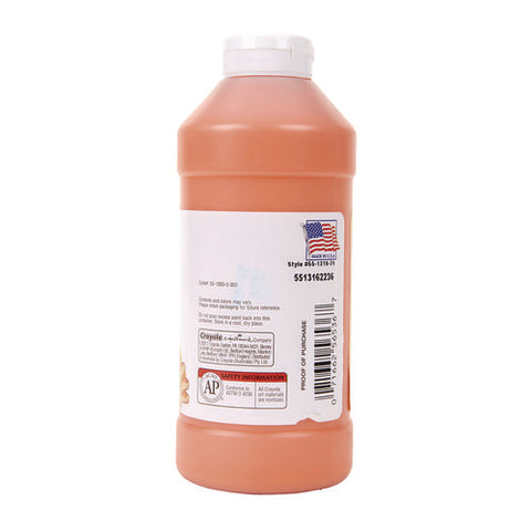 Washable Fingerpaint, Orange, 16 Oz Bottle