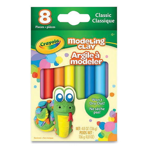 Modeling Clay Assortment, Blue/green/light Blue/orange/pink/purple/red/yellow, 4.8 Oz