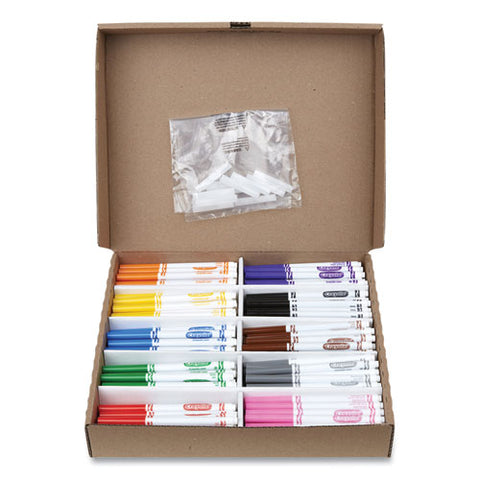 Fine Line 200-count Classpack Non-washable Marker, Fine Bullet Tip, Assorted Colors, 200/box