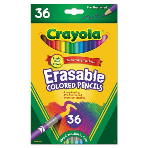 Pencil,erasable,36/st,ast