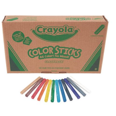 Color Sticks Classpack Set, Assorted Lead And Barrel Colors, 120/pack