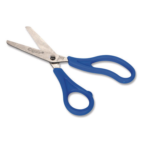 Blunt Tip Kid's Scissors, 5" Cut Length, Straight Blue Handle