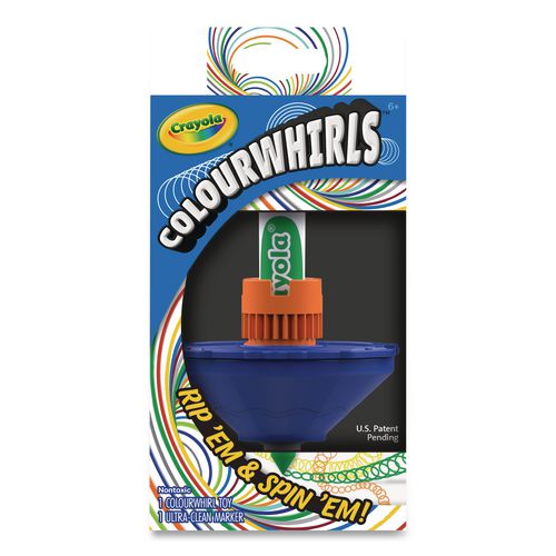 Colourwhirls Toy, (1) Colourwhirls Set/(1) Crayola Ultra-clean Washable Marker/step-by-step Instruction Sheet