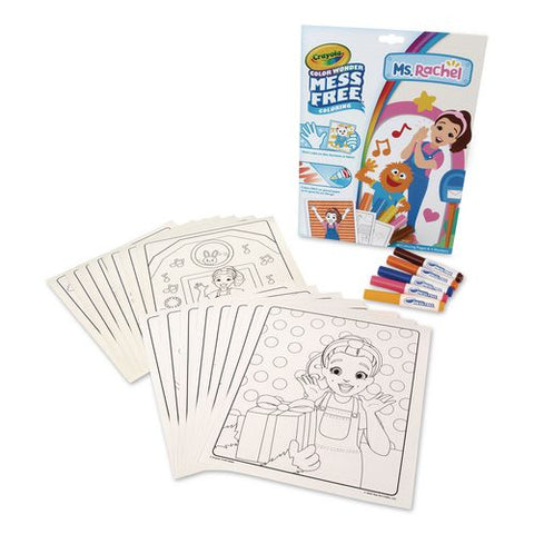 Color Wonder Mess Free Ms. Rachel Coloring Kit, Includes 5 Markers, Ages 3 And Up, 18 Pages
