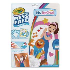 Color Wonder Mess Free Ms. Rachel Coloring Kit, Includes 5 Markers, Ages 3 And Up, 18 Pages
