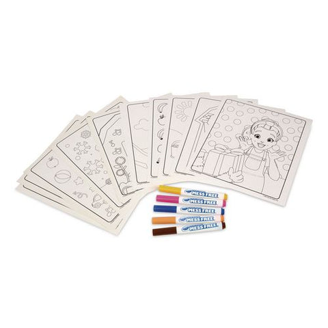Color Wonder Mess Free Ms. Rachel Coloring Kit, Includes 5 Markers, Ages 3 And Up, 18 Pages