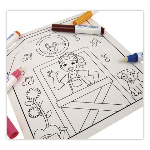 Color Wonder Mess Free Ms. Rachel Coloring Kit, Includes 5 Markers, Ages 3 And Up, 18 Pages