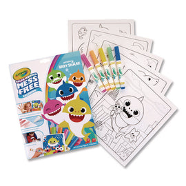 Pinkfong Baby Shark Color Wonder Kit, (18) Coloring Pages, (5) Baby Shark Collection Markers