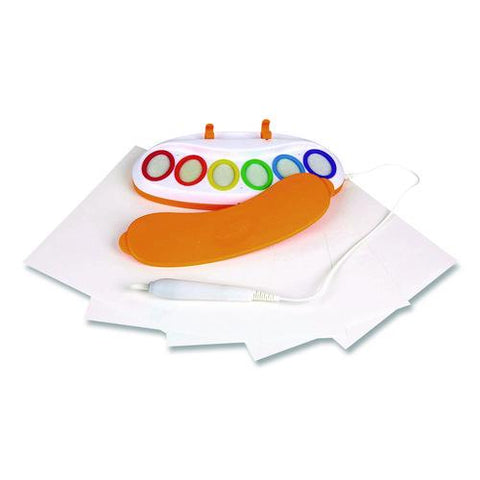 Color Wonder Magic Light Brush With (6) Color Wonder Paints And (18) Blank Color Wonder Paper Sheets