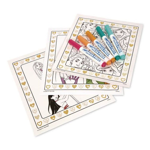 Color Wonder Mess Free Princess Glitter Activity Book, Includes 5 Color Wonder Markers, Ages 3 And Up, 10 Pages