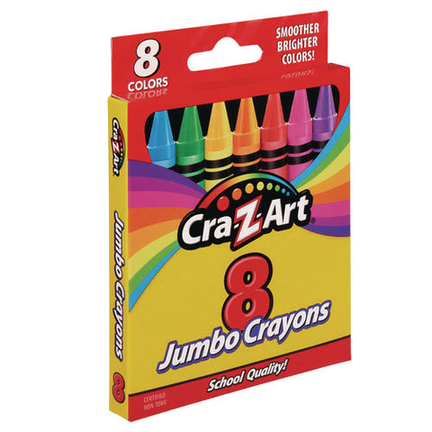 Jumbo Crayons, 8 Assorted Colors, 8/pack