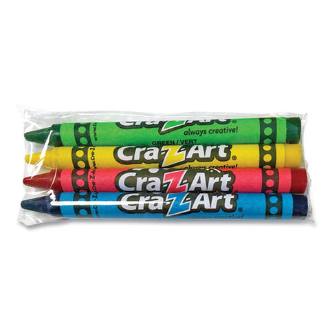 Washable Crayons, Assorted, 4/pack