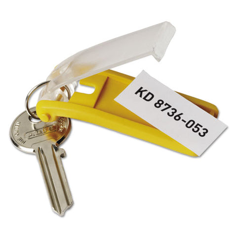 Key Tags For Locking Key Cabinets, Plastic, 1.13 X 2.75, Assorted, 24/pack