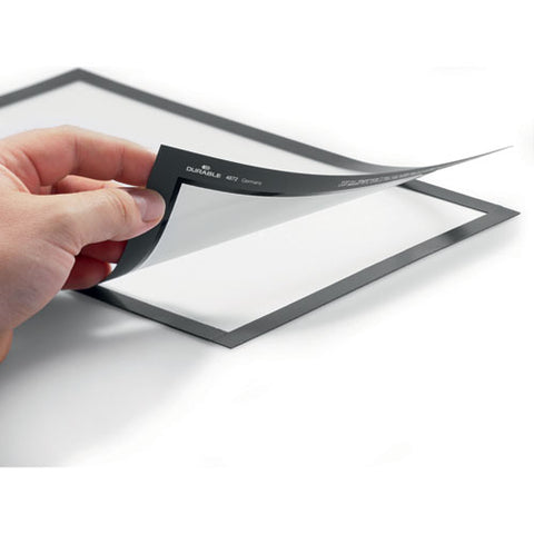 Duraframe Magnetic Sign Holder Frame, 13.39 X 17.87, Black Frame, 2/pack
