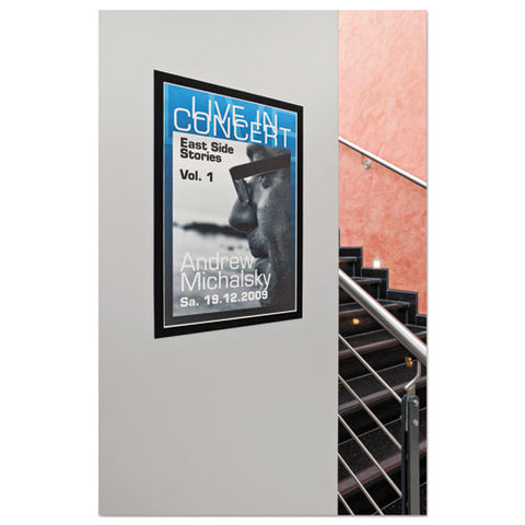 Duraframe Sign Holder, 11 X 17, Black Frame, 2/pack