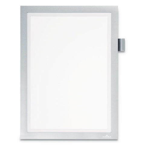 Duraframe Note Sign Holder, 8.5 X 11, Silver Frame