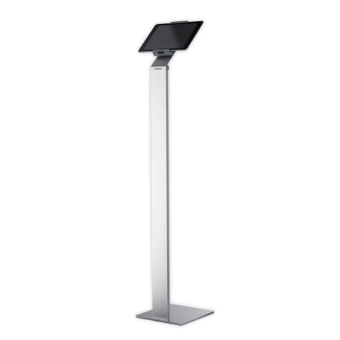 Floor Stand Tablet Holder, Silver/charcoal Gray