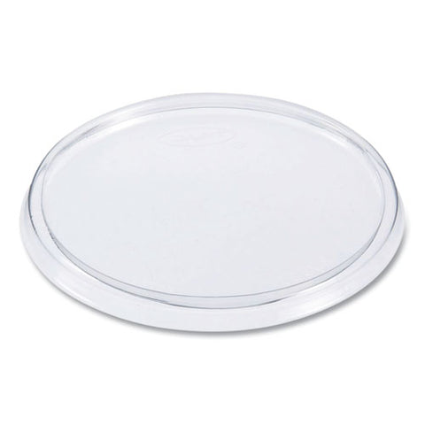 Non-vented Cup Lids, Fits 10 Oz To 14 Oz Hot Cups/6 Oz To 8 Oz Food Containers/6 Oz Bowls; Plastic, Clear, 1,000/carton