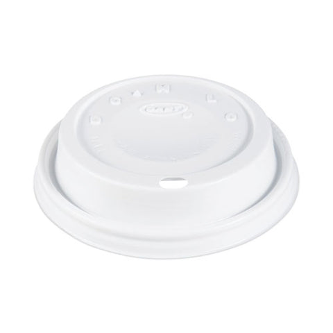 Cappuccino Dome Sipper Lids, Fits 12 Oz, White, 1,000/carton