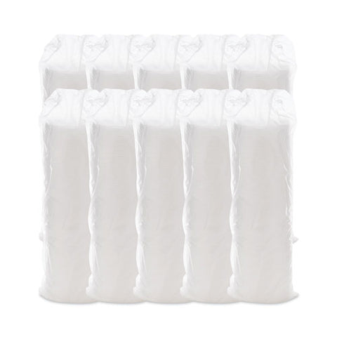 Plastic Lids, Fits 12 Oz To 24 Oz Foam Cups, Vented, Translucent, 100/pack, 10 Packs/carton