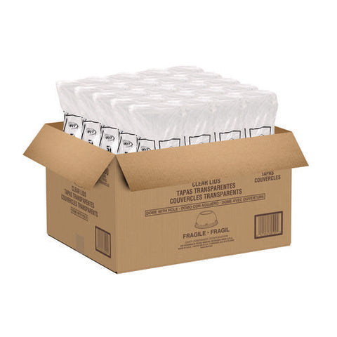 Dome-top Sundae/cold Cup Lids, Fits 12 Oz To 24 Oz Cups, Clear, 1,000/carton