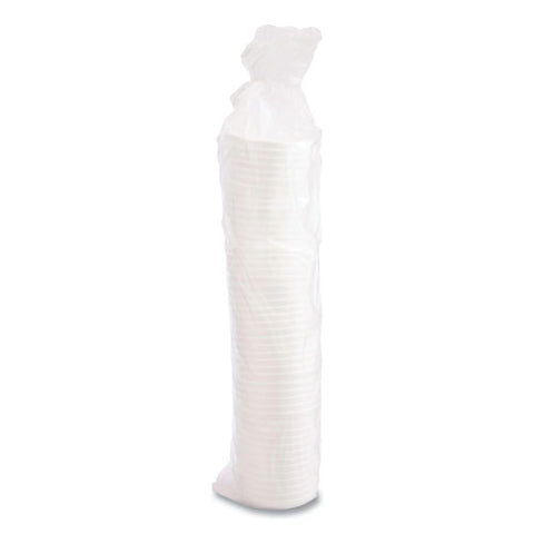 Vented Foam Lids, Fits 6 Oz To 32 Oz Cups, White, 50 Pack, 10 Packs/carton