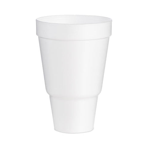 Foam Drink Cups, Tapered Bottom, 32 Oz, White, 25/bag, 20 Bags/carton