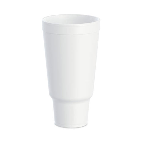 J Cup Insulated Foam Pedestal Cups, 44 Oz, White, 300/carton