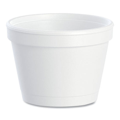 Bowl Containers, 4 Oz, White, Foam, 1,000/carton