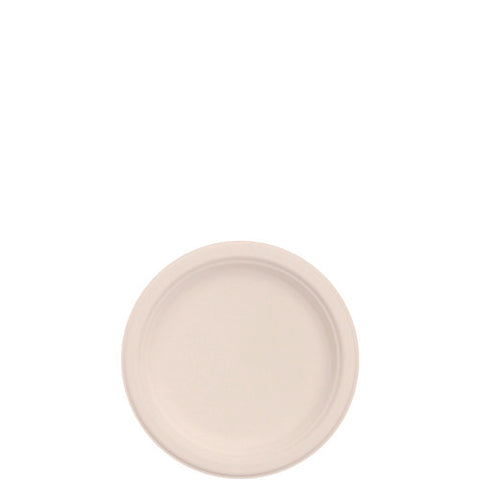 Compostable Fiber Dinnerware, Proplanet Seal, Plate, 6" Dia, Natural, 1,000/carton