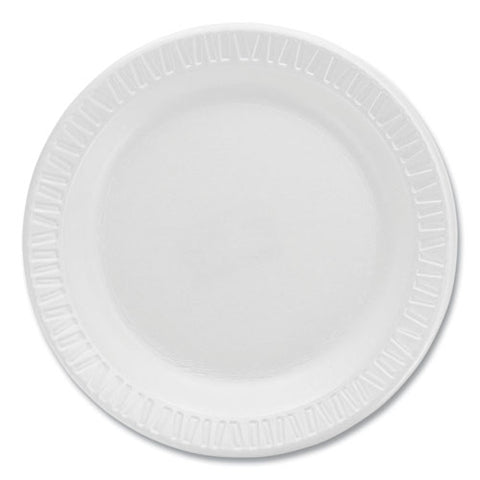 Quiet Classic Laminated Foam Dinnerware Plates, 6" Dia, White, 125/pack, 8 Packs/carton