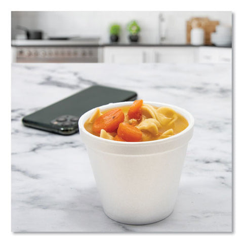 Foam Containers, 6 Oz, White, 50/bag, 20 Bags/carton