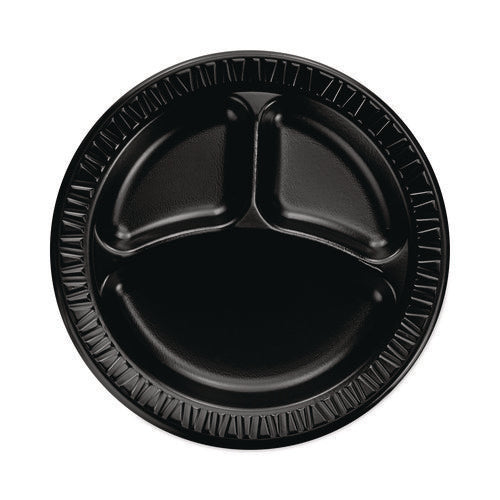 Plate,3comp,9",4/125,bk