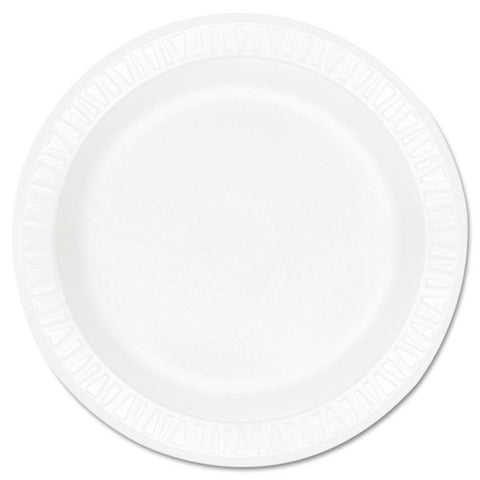 Concorde Foam Plate, 9" Dia, White, 125/pack, 4 Packs/carton