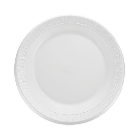 Quiet Classic Laminated Foam Dinnerware, Plate, 9" Dia, White, 125/pack, 4 Packs/carton