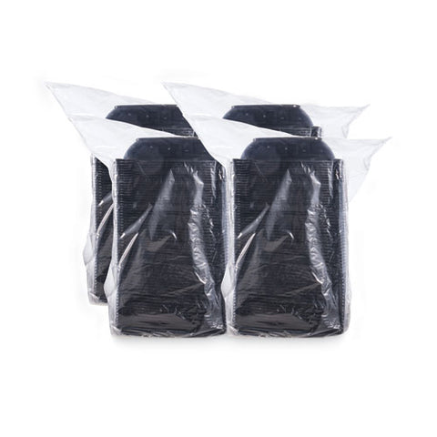 Presentabowls Pro Black Square Bowls, 32 Oz, 8.5 X 8.5 X 2, Plastic, 63/bag, 4 Bags/carton