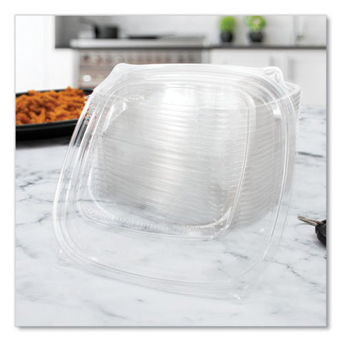 Presentabowls Pro Clear Square Lids For 24-32 Oz Bowls, 8.5 X 8.5 X 0.5, Clear, Plastic, 63/bag, 4 Bags/carton