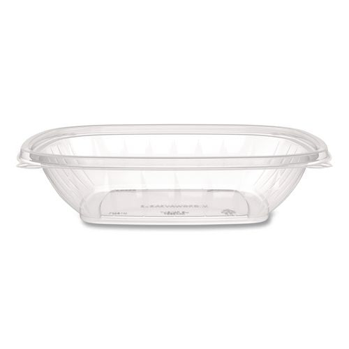 Square Plastic Bowls, 32 Oz, 5 X 5 X 1.49, Clear, Plastic, 63 Bowls/sleeve, 4 Sleeves/carton