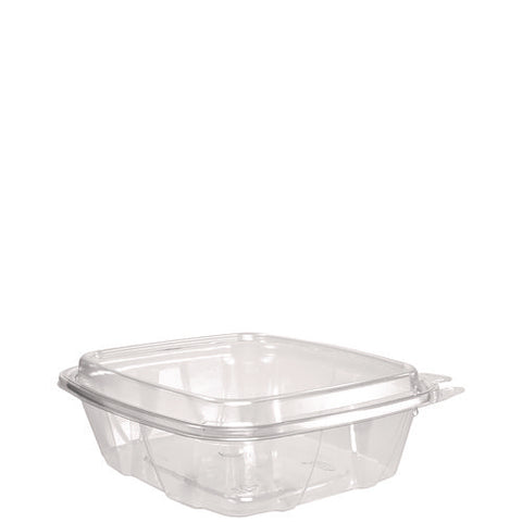 Clearpac Safeseal Tamper-resistant/evident Containers, Domed Lid, 24 Oz, 6.4 X 2.3 X 7.1, Clear, Plastic, 100/bag, 2 Bags/ct