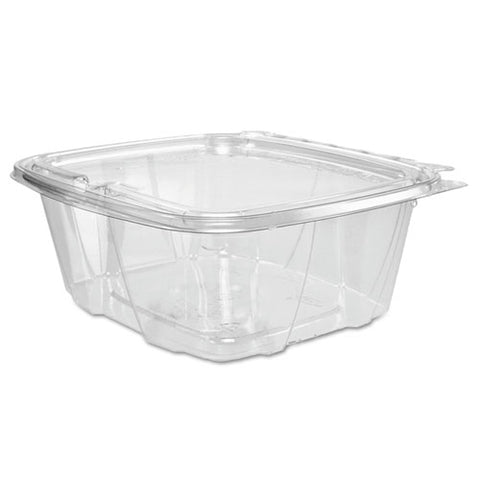 Clearpac Safeseal Rpet Tamper-resistant Container, Proplanet Seal, Flat Lid, 32oz, 6.4 X 2.6 X 7.1, Clear, 100/bag, 2 Bags/ct