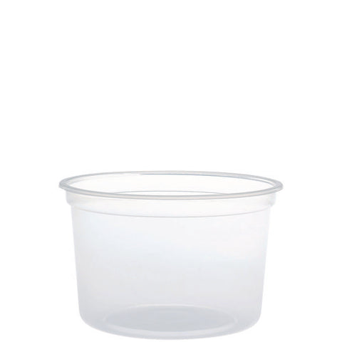 Microgourmet Food Container, 16 Oz, Translucent, Plastic, 50/pack, 10 Packs/carton