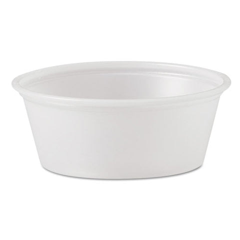 Polystyrene Portion Cups, 1.5 Oz, Translucent, 2,500/carton