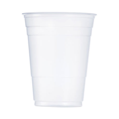 Solo Party Plastic Cold Drink Cups, 16 Oz, 50/sleeve, 20 Sleeves/carton