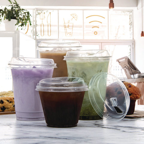 Prima Strawless Plastic Lids, Fits 9 Oz To 20 Oz Cold Cups, Clear, 1,000/carton