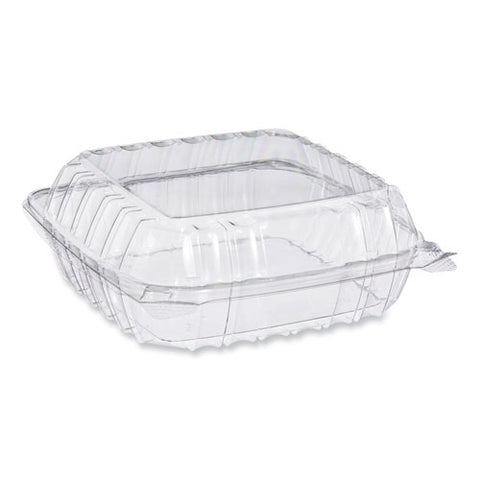 Clearseal Hinged-lid Plastic Containers, 8.22w X 3.02h, Clear, 250/carton