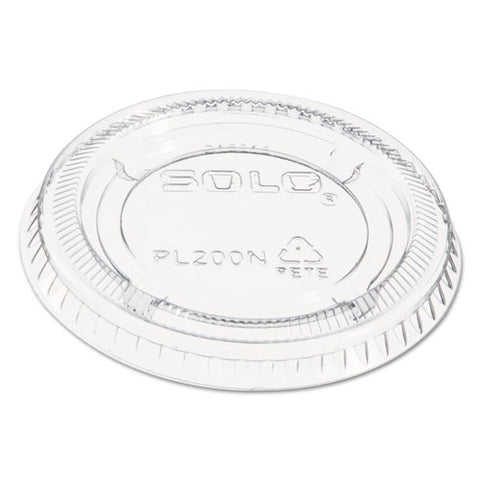 Portion/souffle Cup Lids, Pet, Fits 1.5 Oz To 2.5 Oz Cups, Clear, 2,500/carton