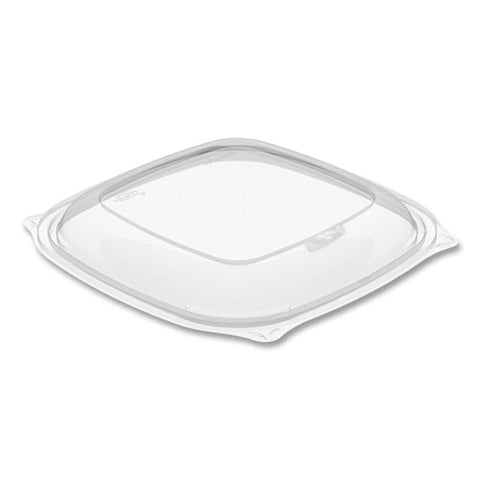 Presentabowls Pro Clear Square Bowl Lids, Large Vented Square, 8.5 X 8.5 X 1, Clear, Plastic, 63/bag, 4 Bags/carton